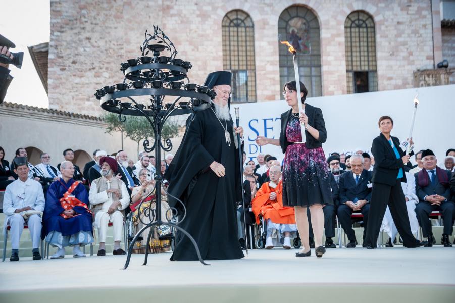 Una selezione delle foto più belle della cerimonia finale di Assisi, con la presenza di Papa Francesco