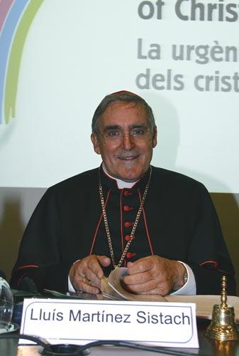 Barcellona 2010 - L’urgenza dell’unità dei cristiani - Lluis Martinez Sistach