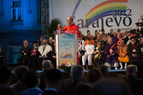 Il discorso del cardinale Roger Etchegaray alla cerimonia finale.